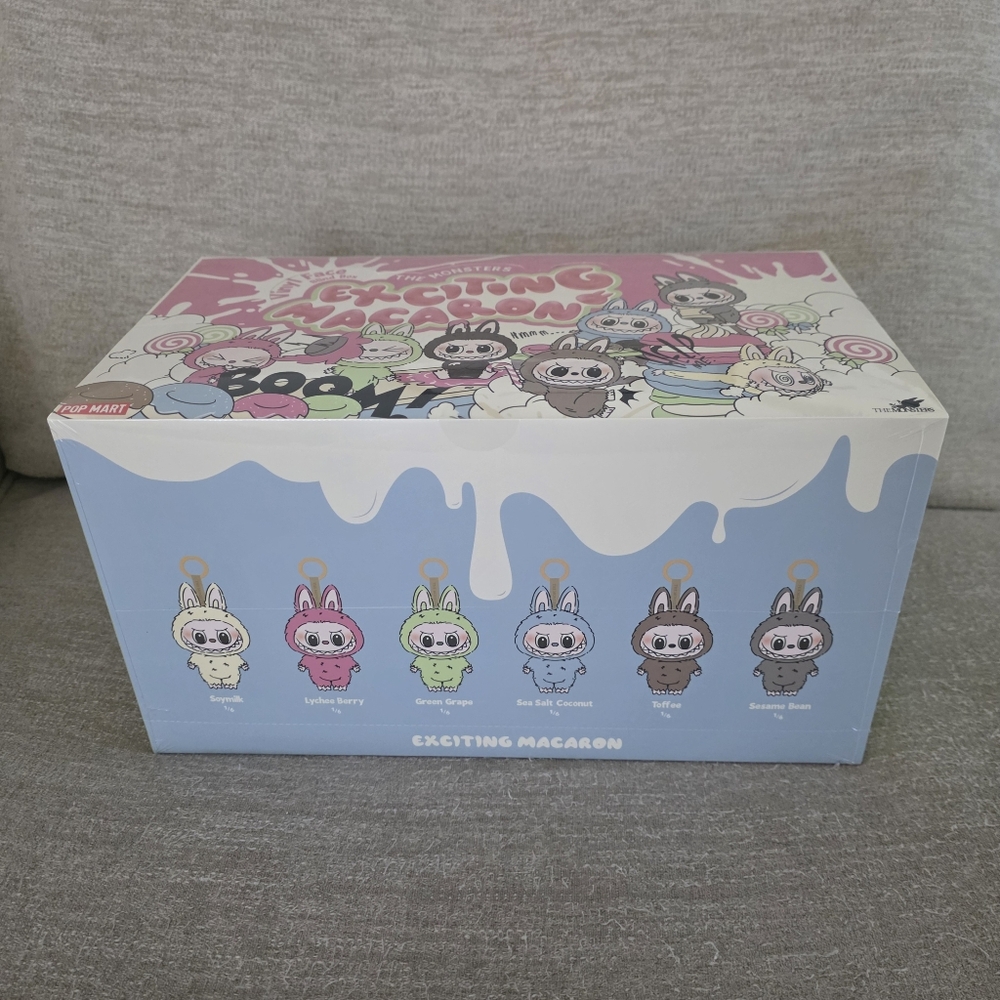 🩷🩵Authentic Pop Mart, The Monsters Exciting Macaron Full Sealed Set of 6 - Picture 3 of 11
